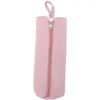 Gistuch Opbergtas voor krultangen, hittebestendige houder, hangende tas voor haarstylinggereedschap, geschikt voor thuisgebruik en reizen, roze