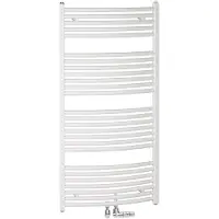 Zehnder Badkamerradiator Zeno Bow, 1688x495 mm (HxL), Midden- / Zijaansluiting, gebogen, ZNT-170-050-05, ZZ400350B100000