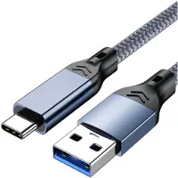 INF USB 3.2 Type-C Kabel: 10Gbps Hoge Snelheid Data & 60W Snel Opladen Blue + Grey 1,5 miljoen