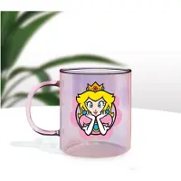 Paladone Super Mario - Princess Peach Iridescent Glass Mug