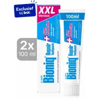 Bioniq Repair Plus Gum Protection Tandpasta 2x 100ml | Met biomimetisch tandglazuur (hydroxyapatiet) | Helpt tandvleesbloedingen te verminderen