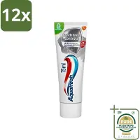 Aquafresh Tandpasta Tandsteen Controle Frisse Adem 75 ml - Voordeelverpakking - 12 stuks - Tandplak verwijderen - Bescherming tegen tandsteen