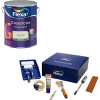 Flexa Dream Box & Creations Muurverf - Extra Mat - Sandy Beach - 5 L - Bundel