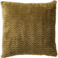 Dutch decor BART - sierkussen 45x45 cm - gerecycled - golfpatroon - Green Moss - groen - Inclusief binnenkussen - Luxe kussens voor woonkamer & bank