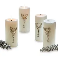 Loberon Decoratiepin set van 4 Charre