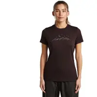 Icebreaker - Women's Merino150 TechLite S/S Sparkling Stars - Merinoshirt L, bruin