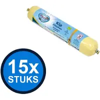 Renske 15x - Vers hond worst graanvrij rund biologisch 500gr - Hondenvoer Natvoer - 500 g