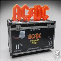 Knucklebonz AC/DC Rock Ikonz Tourbeeld. Koffer voor transport tijdens de PWR UP-tour