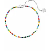 Hey Happiness Armband 'Multicolor Bead' zilver