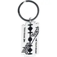 Judas Priest Sleutelhanger - British Steel - voor Geen - zwart-zilverkleurig | Maat Standard