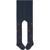 Falke Cute Ladybug dun gedessineerd katoen panty baby blauw - maat 74-80