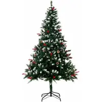 HOMAVO Kunstkerstboom 180 cm voor thuis tuin hotel en kerstfeesten