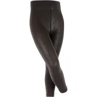 Falke Active Warm met functionele zool wol functioneel materiaal legging kinderen zwart - maat 152-164