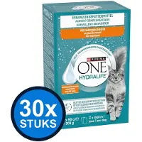 Purina One 30x - HydraCare Adult Kip (6x50g) - Kattenvoer Natvoer - 300 g