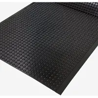 ANRO Anti-vermoeidheidsmat Zwart 200x90cm – Werkplekmat Sta-mat Ergonomisch Antislip Keukenmat
