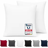 Komfortec Set van 2 Premium Kussenslopen 80x80 cm - Superzachte Kussenhoes - 100% Microvezel - 90g/m²- Wit
