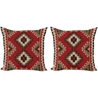Abakuhaus Kussenhoes 40x40 cm – 2-pack – Dubbelzijdig bedrukt – Multicolor