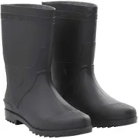 vidaXL Regenlaarzen maat 46 PVC zwart
