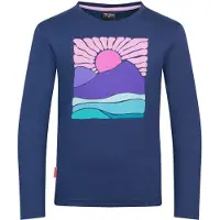 TROLLKIDS - Girl's Falketind Longsleeve - Longsleeve 140, blauw