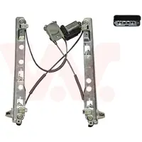 VAN WEZEL RAAMMECHANISME LINKS VOOR ELEKTRISCH inclusief MOTOR 4-deurs met Comfort 4327267 Van Wezel voor o.a. RENAULT