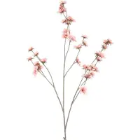 Countryfield Kunstbloem Zinnia Roze H 107 Cm