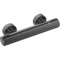 Kuchinox PRETTO GRAPHITE wanddouchearmatuur met thermostaat