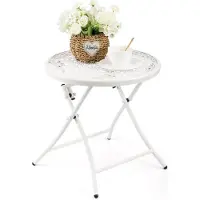 Merkloos Opklapbare tuintafel voor terras en balkon