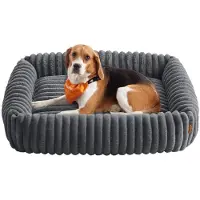 BellaFurn Orthopedisch, wasbaar hondenbed | Loodgrijs | 91x68x20 cm