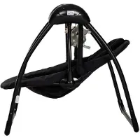 Qute Schommelstoel Q-Swing Zwart Giraffe / Zwart Frame