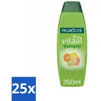 Palmolive Shampoo Fris Vitaal 350 ml - Bulkverpakking - 25 stuks