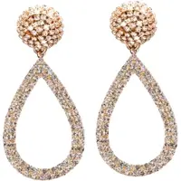 Charme Bijoux lange oorbellen -goudkleurig-Strass- Oana-