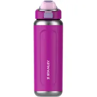 Stanley Twist Flip 2.0 Waterfles met draaidop met springveer 0.47L - 10 Uur Koud - 2 Dagen Koud Met IJs - Roestvrijstalen Drinkfles - BPA Vrij - Lekvrij - Vaatwasserbestendig - Black