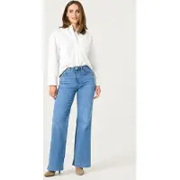 Garcia Celia wide dames Jeans, 32/36, Blauw, Wide fit
