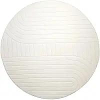 FRAAI Rond Scandinavisch vloerkleed - Charm Arches Wit - Ø 80cm