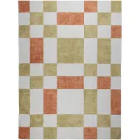 FRAAI Retro buitenkleed - Pop Cubes Terracotta - 200x290cm