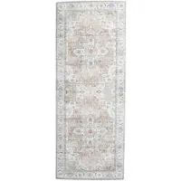 FRAAI Wasbare loper - Domingo Mandala Beige - 80x250cm