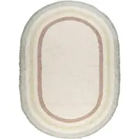 Little Olly Ovaal wasbaar kindervloerkleed - Milo Groen - 80x120 cm