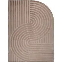 FRAAI Organisch Vloerkleed - Flowy Arch Taupe | Wasbaar - 140x200cm