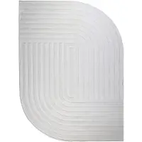 FRAAI Organisch vloerkleed - Flowy Lines Creme - 200x290cm