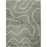 FRAAI Wasbaar vloerkleed - Myrre Swirl Groen - 160x230cm