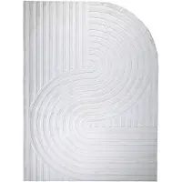 FRAAI Organisch Vloerkleed - Flowy Arch Creme | Wasbaar - 120x170cm