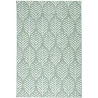 FRAAI Buitenkleed - Summer Leaves Groen | Botanische print - 240x330cm