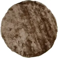 FRAAI Rond hoogpolig vloerkleed - Glorious Taupe - Ø 160cm