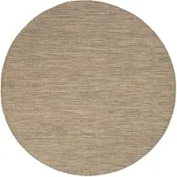 FRAAI Rond buitenkleed - Malta Melange Naturel | Budgettopper! - Ø 100cm