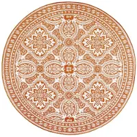 FRAAI Rond buitenkleed - Summer Oriental Terra - Ø 100cm