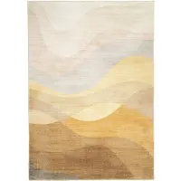 FRAAI Modern vloerkleed - Field Geel | Lopen op wolken - 140x200cm