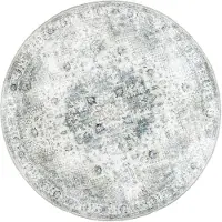 FRAAI Rond Vintage vloerkleed - Lago Grijs ?120cm