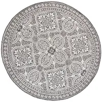 FRAAI Rond buitenkleed - Summer Oriental Grijs - Ø 200cm