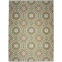 FRAAI In & Outdoorkleed - Ranch Mandala Groen - 200x290cm