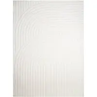 FRAAI Scandinavisch vloerkleed - Charm Curves Wit - 160x230cm